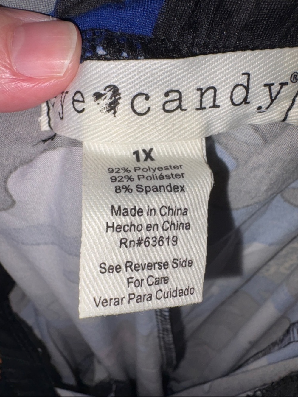 Eye Candy Leggings with Colorful Lip with camo print Size 1X NWT! - Picture 10 of 12